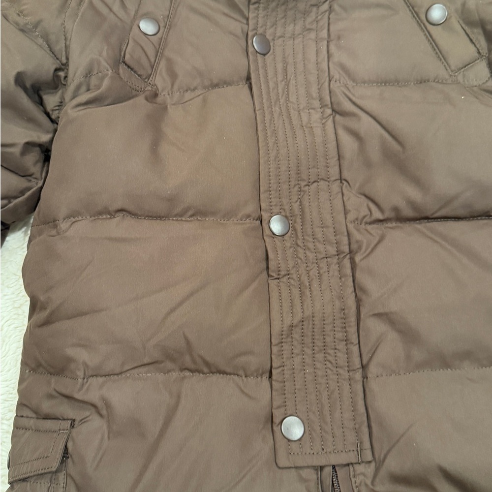 GAP Brown Puffer Kids One Piece Snowsuit - Picture 6 of 9